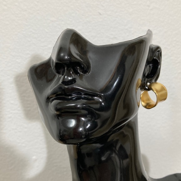 Celine Gold-Tone Paris Earrings - Picture 6 of 6